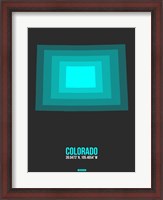 Framed Colorado Radiant Map 4