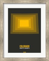 Framed Colorado Radiant Map 5