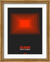 Framed Colorado Radiant Map 6