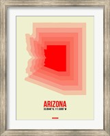 Framed Arizona Radiant Map 1B