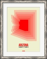 Framed Arizona Radiant Map 1B