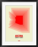 Framed Arizona Radiant Map 1B