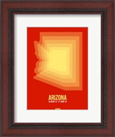 Framed Arizona Radiant Map 3B