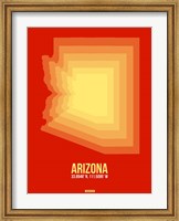 Framed Arizona Radiant Map 3B