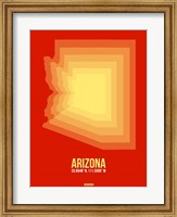 Framed Arizona Radiant Map 3B