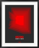 Framed Arizona Radiant Map 4B