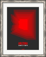 Framed Arizona Radiant Map 4B