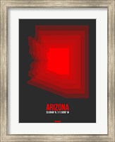 Framed Arizona Radiant Map 4B