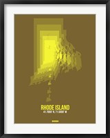 Framed Rhode Island Radiant Map 1