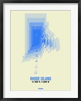 Framed Rhode Island Radiant Map 2
