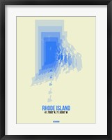 Framed Rhode Island Radiant Map 2