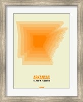 Framed Arkansas Radiant Map 1