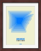 Framed Arkansas Radiant Map 2
