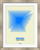 Framed Arkansas Radiant Map 2