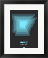 Framed Arkansas Radiant Map 4