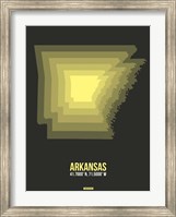 Framed Arkansas Radiant Map 5