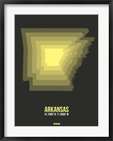 Framed Arkansas Radiant Map 5