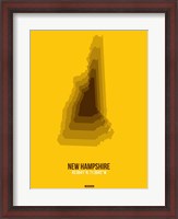 Framed New Hampshire Radiant Map 2