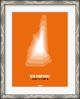 Framed New Hampshire Radiant Map 3