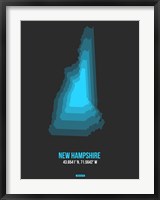 Framed New Hampshire Radiant Map 4