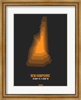 Framed New Hampshire Radiant Map 5