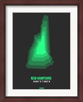 Framed New Hampshire Radiant Map 6
