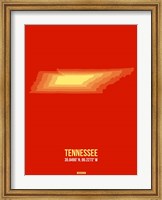 Framed Tennessee Radiant Map 2
