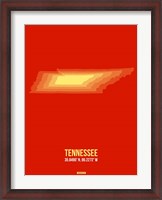Framed Tennessee Radiant Map 2