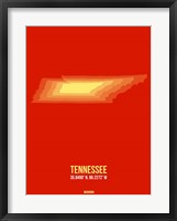 Framed Tennessee Radiant Map 2