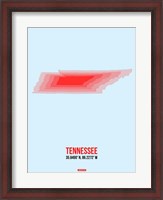 Framed Tennessee Radiant Map 3