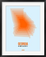 Framed Georgia Radiant Map 1