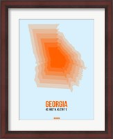 Framed Georgia Radiant Map 1