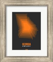 Framed Georgia Radiant Map 5