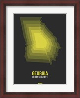 Framed Georgia Radiant Map 6