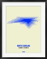 Framed North Carolina Radiant Map 1