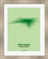 Framed North Carolina Radiant Map 2