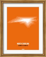 Framed North Carolina Radiant Map 3