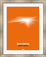 Framed North Carolina Radiant Map 3
