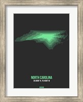 Framed North Carolina Radiant Map 4
