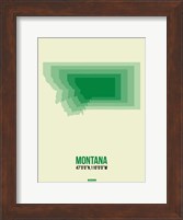 Framed Montana Radiant Map 1