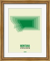 Framed Montana Radiant Map 1