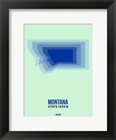 Framed Montana Radiant Map 2