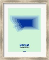 Framed Montana Radiant Map 2