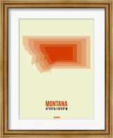 Framed Montana Radiant Map 3