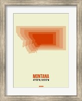 Framed Montana Radiant Map 3