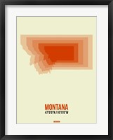 Framed Montana Radiant Map 3