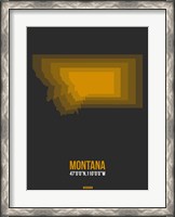 Framed Montana Radiant Map 4