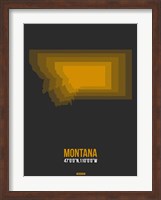 Framed Montana Radiant Map 4