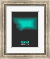 Framed Montana Radiant Map 5