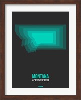 Framed Montana Radiant Map 5
